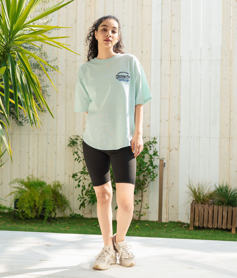 SURF ロゴ 刺繍 オーバーサイズ シルエット 半袖 Tシャツ 853-5928
