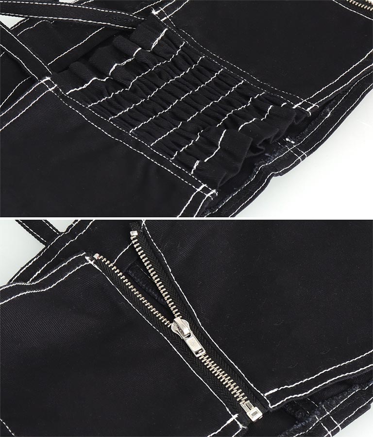 Tシャツ ×レースアップ ビスチェ セット トップス 428-3377