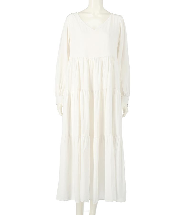 ティアード ロングワンピース 157-5287