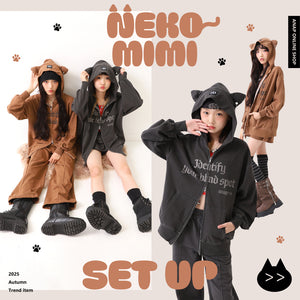 【10/3(金)10:00～】ANAP GiRL ネコミミセットアップ