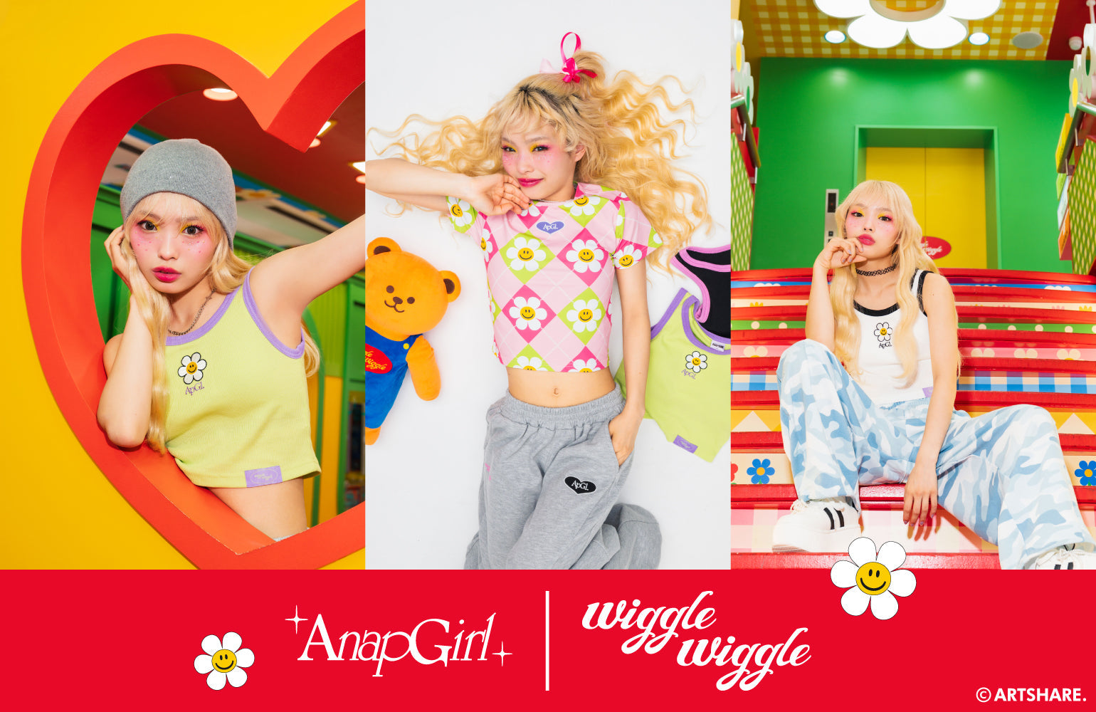wiggle wiggle × ANAP GiRL SPECIAL COLLABORATION