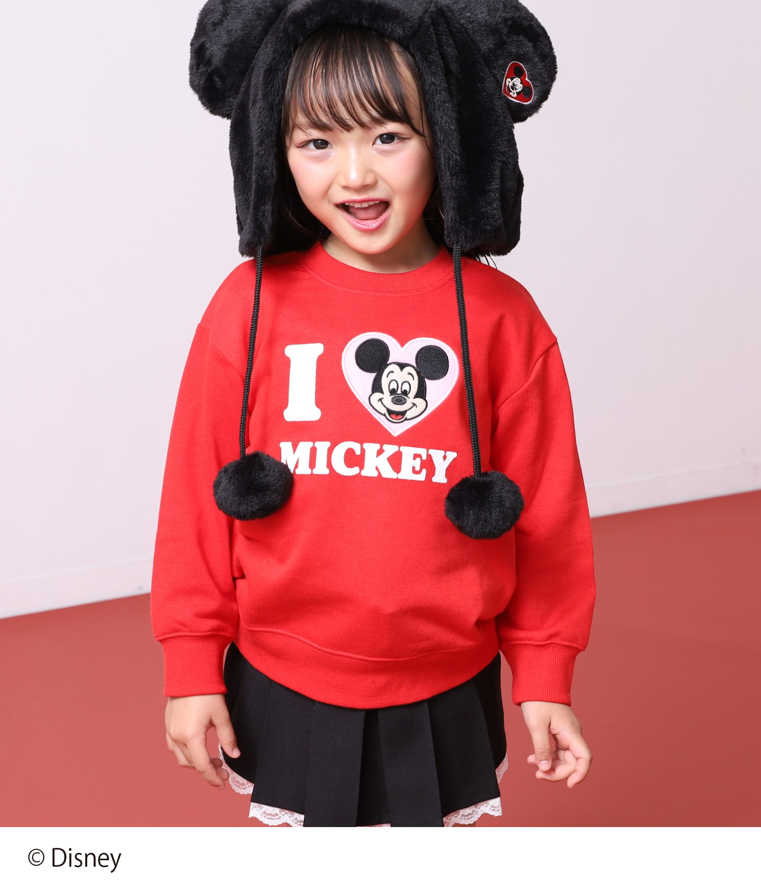 レッド(110サイズ着用/身長：約112cm)