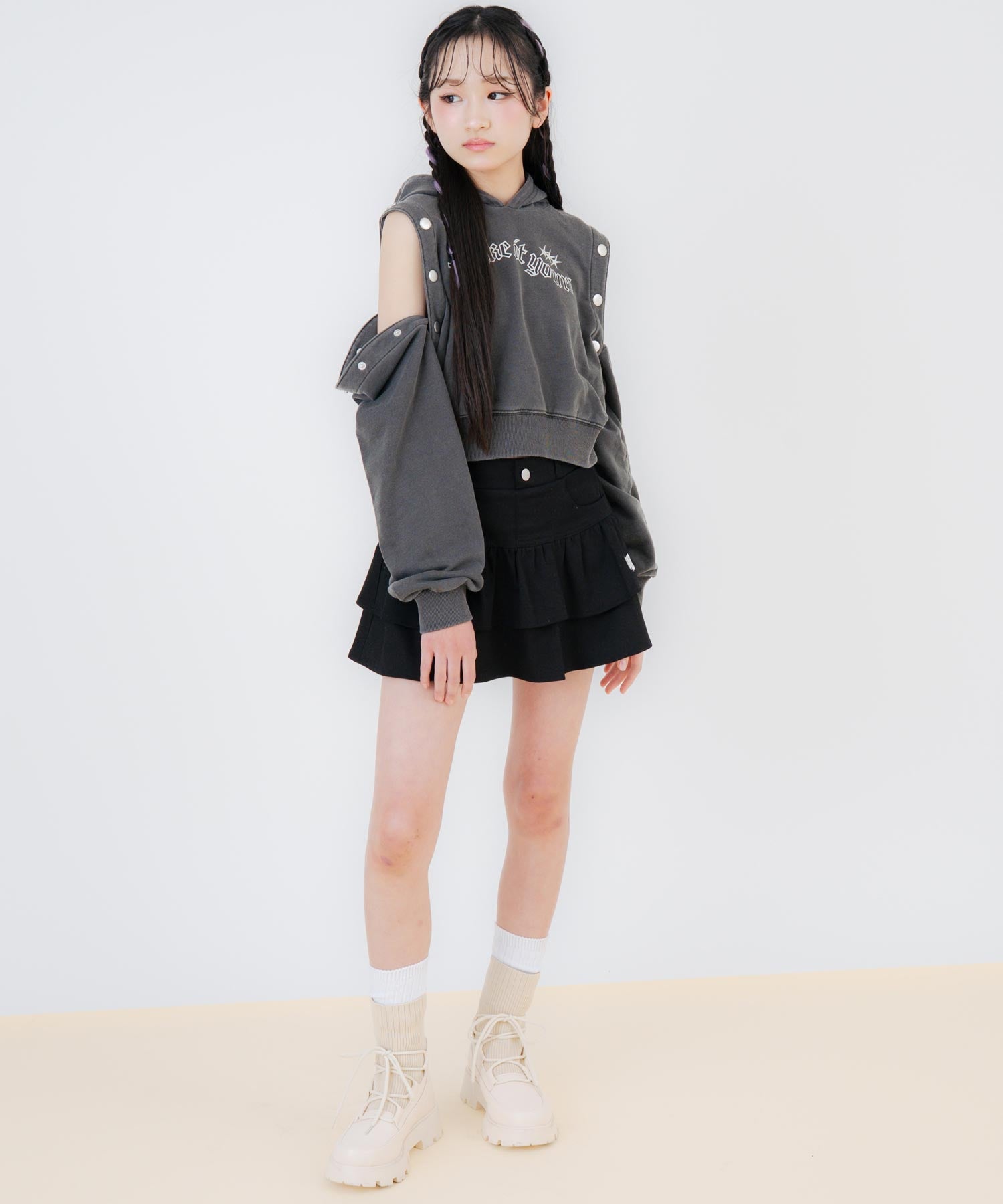 アッシュブラック/150cm(Sサイズ着用)