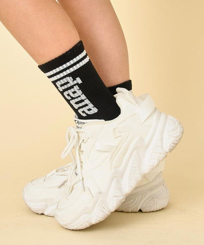 ライン入 ロゴ ソックス 429-3515