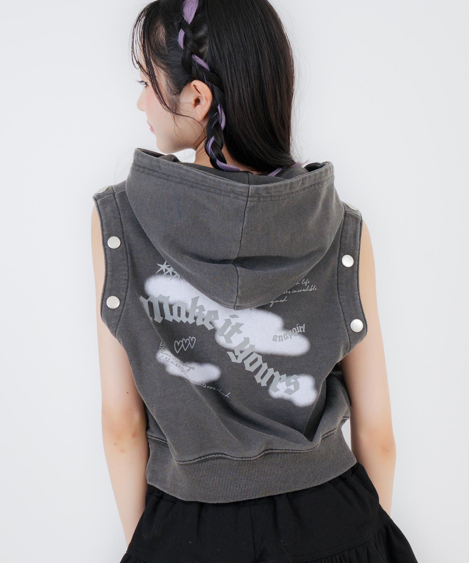 アッシュブラック/150cm(Sサイズ着用)