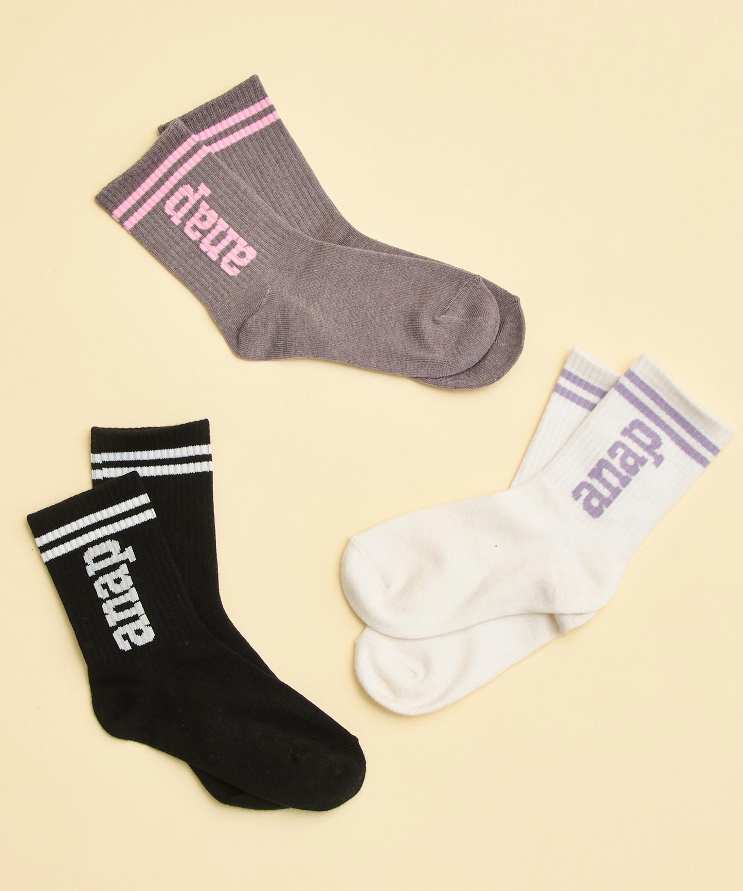 ライン入 ロゴ ソックス 429-3515