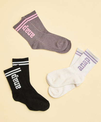 ライン入 ロゴ ソックス 429-3515