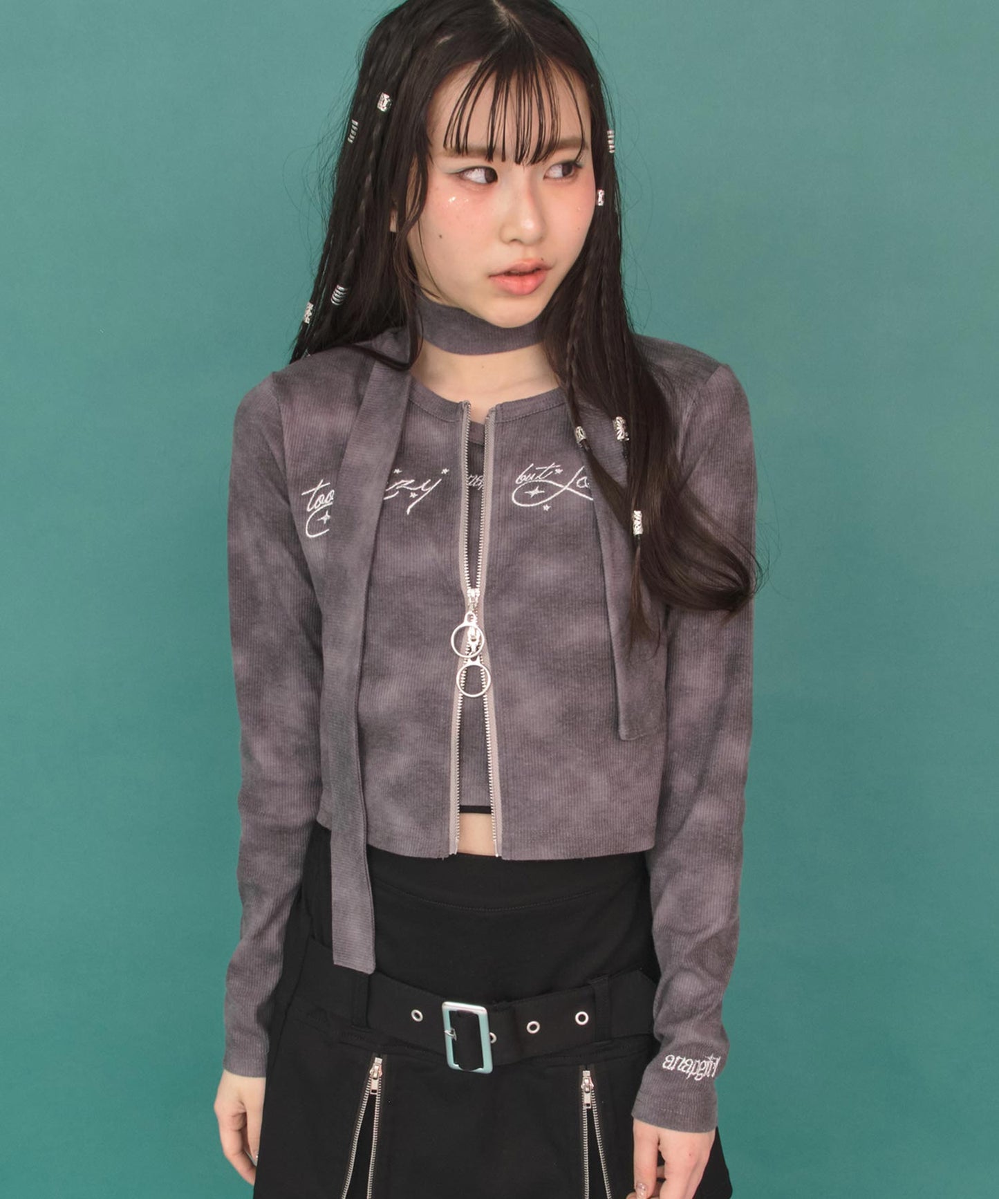 アッシュブラック(Sサイズ着用/身長：約148cm)