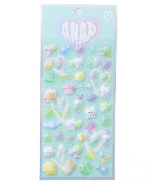 クローバーにゃんこ ぷっくりシール 429-3640