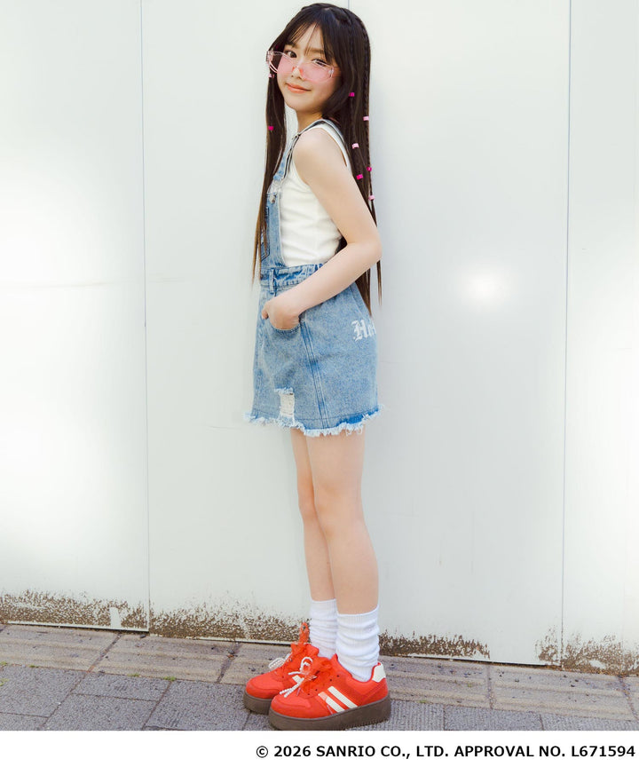 ライトブルー(XSサイズ着用/身長：約139cm)
