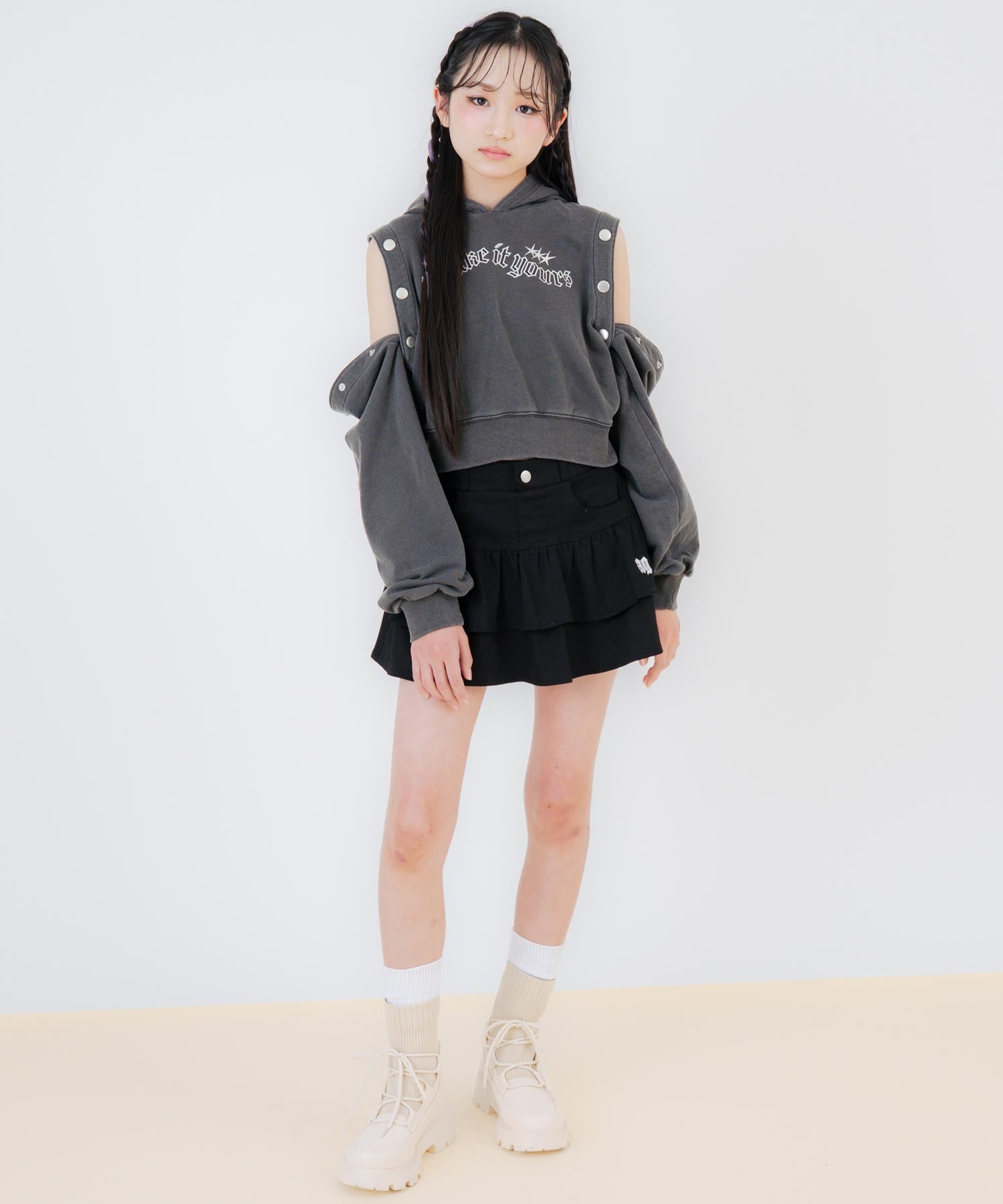 アッシュブラック/150cm(Sサイズ着用)