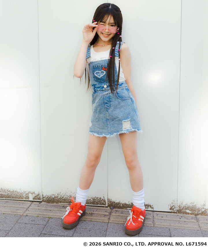 ライトブルー(XSサイズ着用/身長：約139cm)