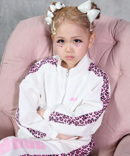 ヒョウ柄 ライン ジャージ ブルゾン（別売りセットアップ） 425-3537