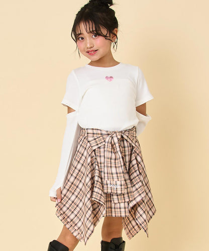 ベージュ(130サイズ着用/身長：約133cm)