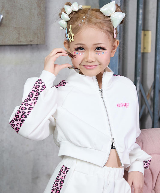 ヒョウ柄 ライン ジャージ ブルゾン（別売りセットアップ） 425-3537