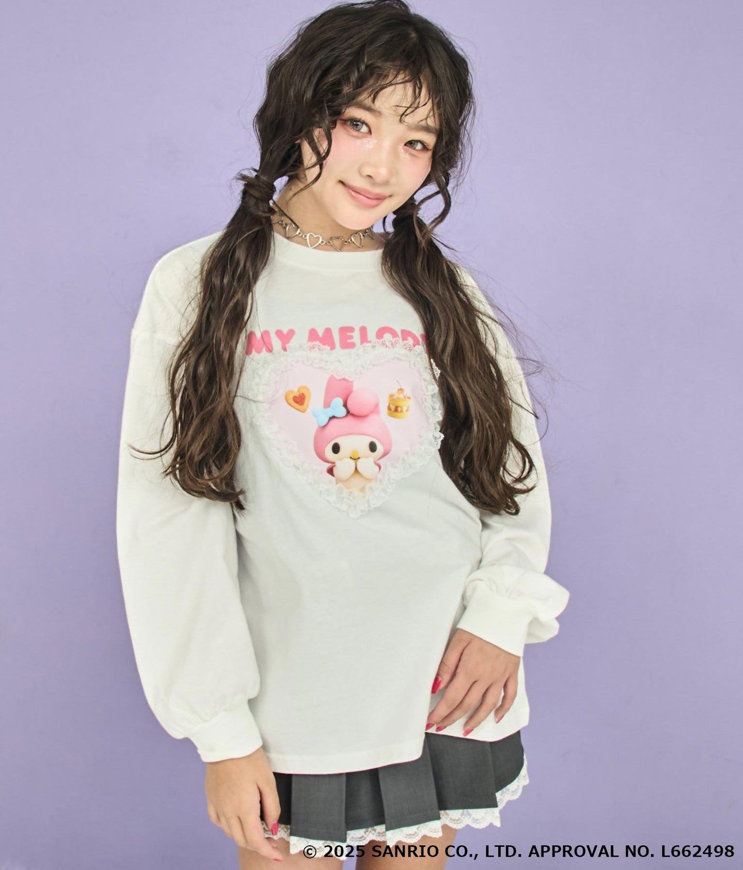 ホワイト/143cm(Sサイズ着用)