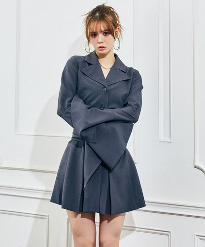 ウエスト マーク ジャケット ワンピース 797-9500