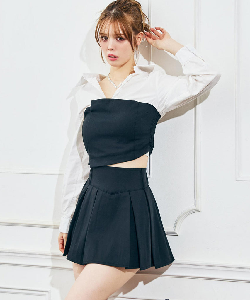H*a様 WAACトップス・スカート・キャップセット Kギャル ブラウス × ボックスプリーツ セットアップ 158-6065 – ANAP