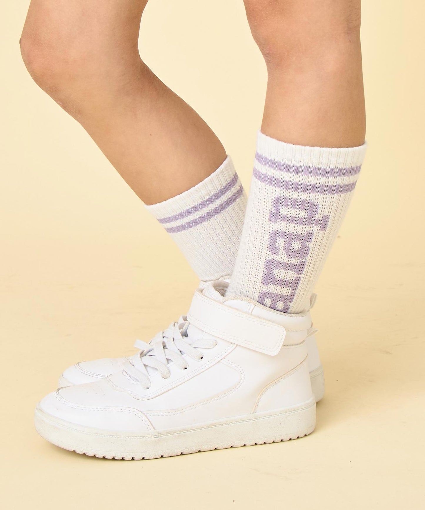 ライン入 ロゴ ソックス 429-3515