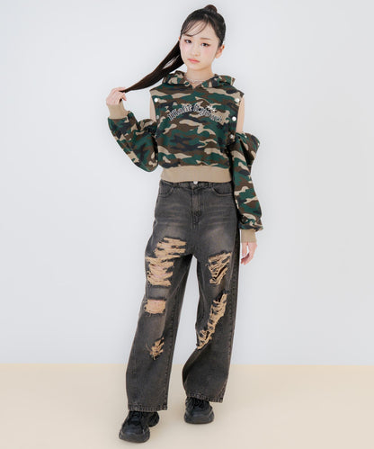 カーキ/150cm(Sサイズ着用)