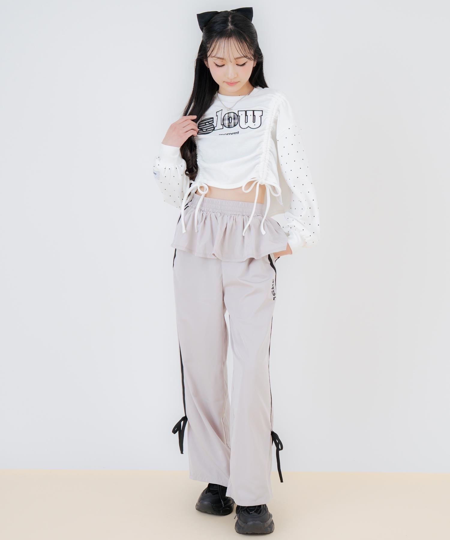 ホワイト/150cm(Sサイズ着用)