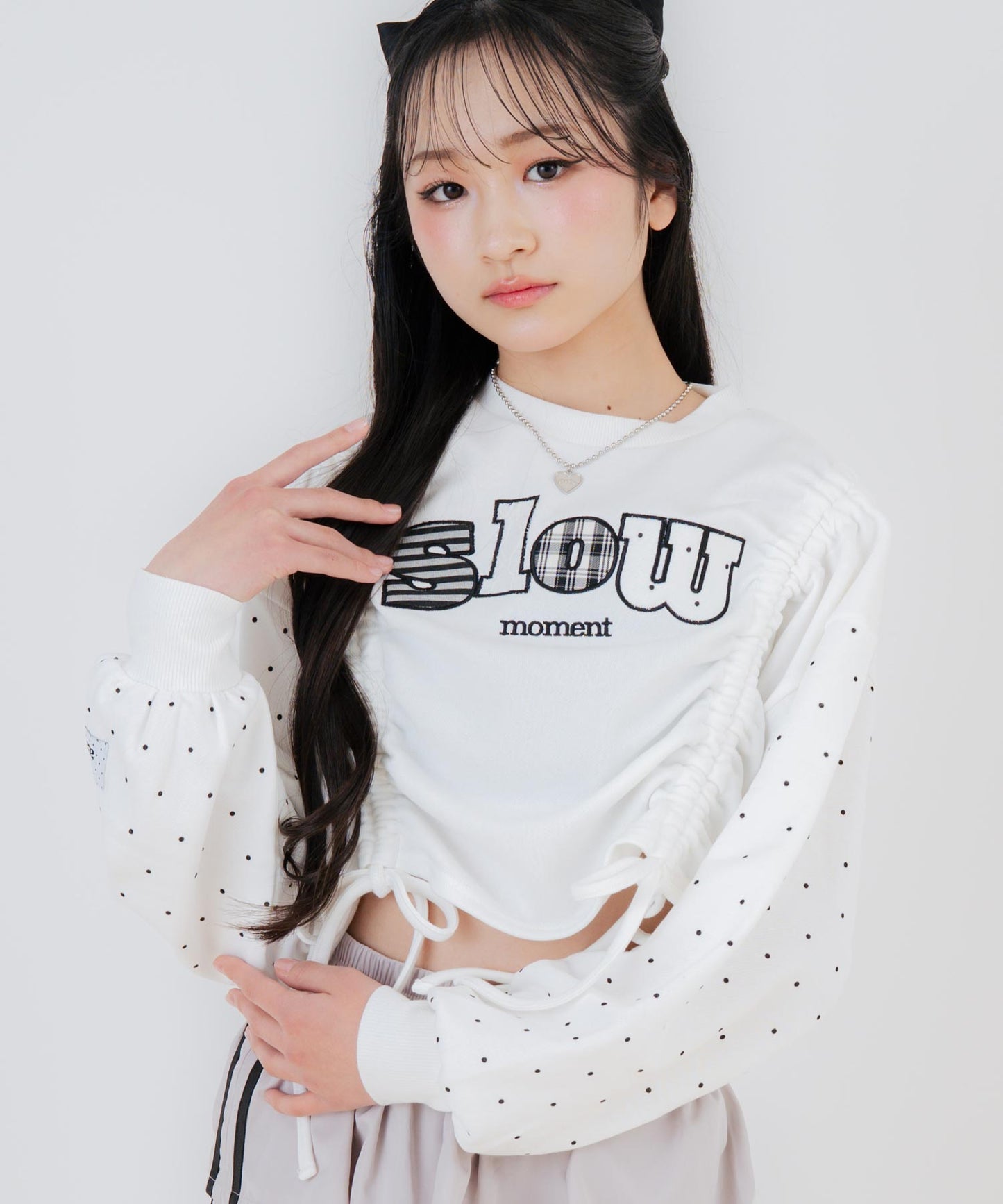 ホワイト/150cm(Sサイズ着用)