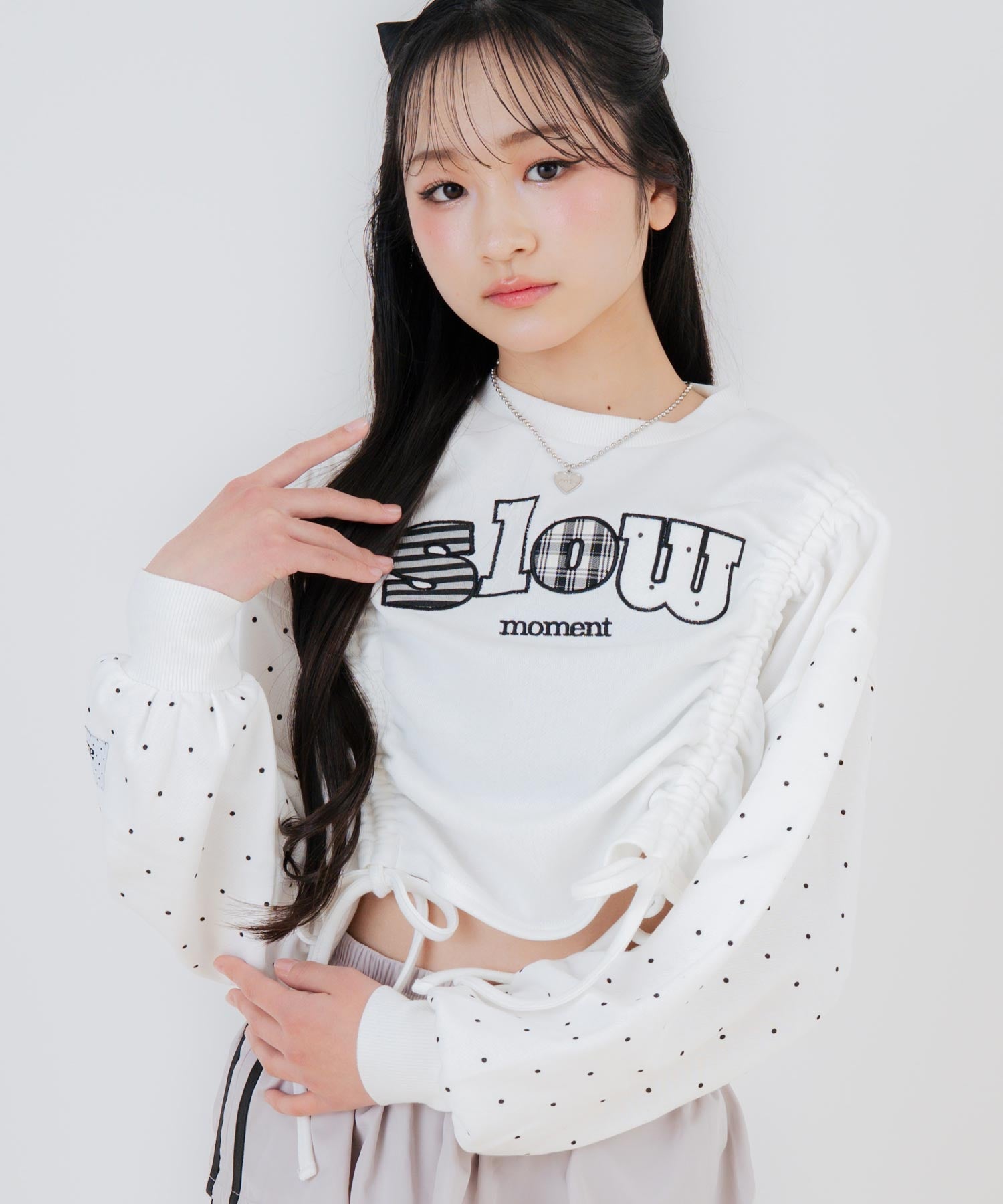 ホワイト/150cm(Sサイズ着用)