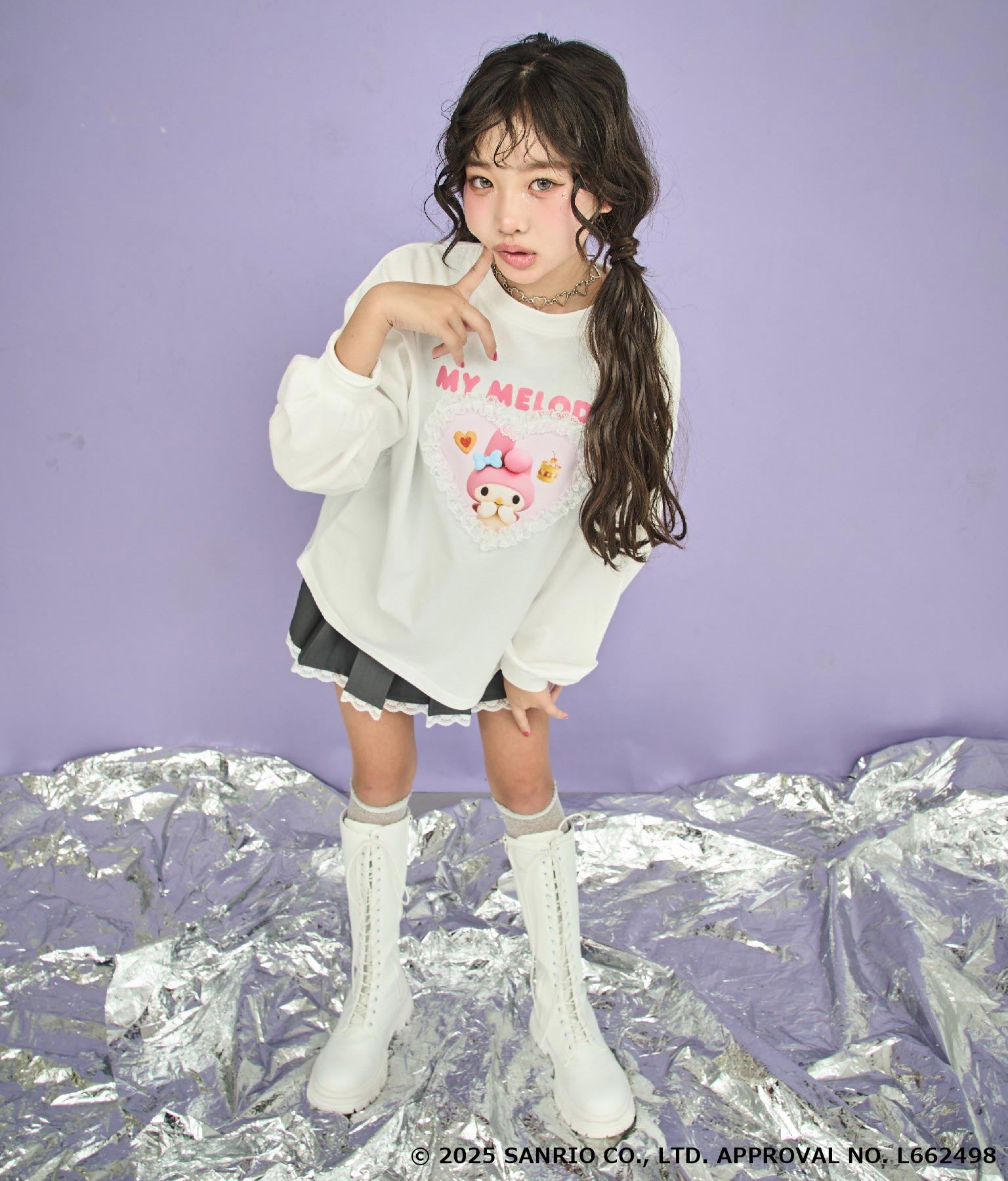 ホワイト/143cm(Sサイズ着用)