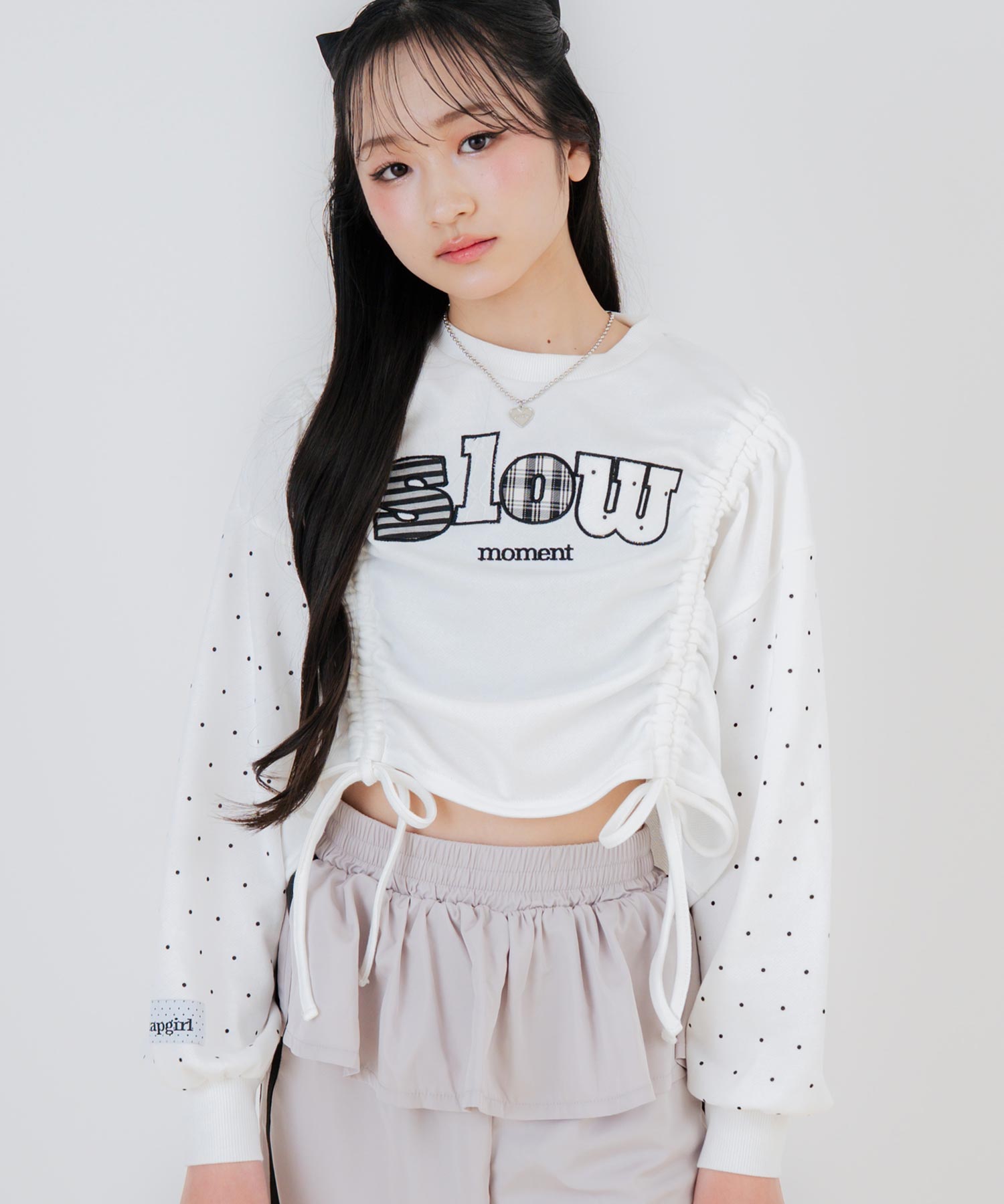 ホワイト/150cm(Sサイズ着用)