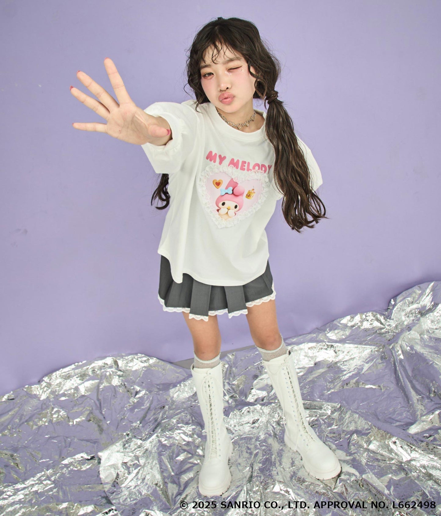 ホワイト/143cm(Sサイズ着用)