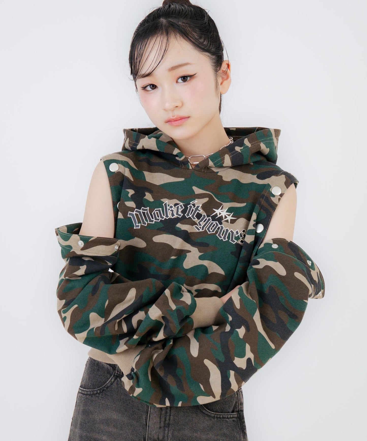 カーキ/150cm(Sサイズ着用)