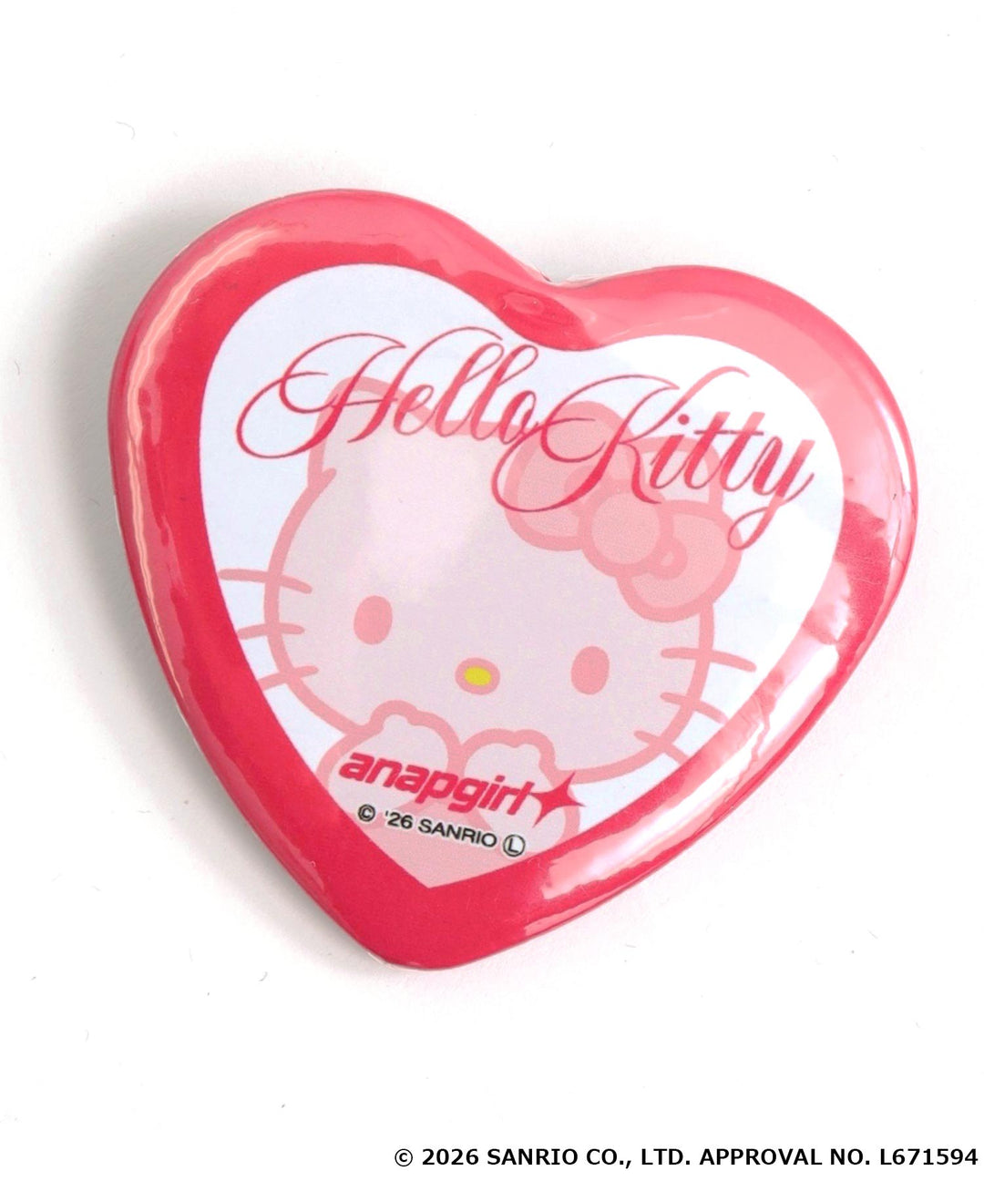 ANAPGIRL × HELLOKITTY シークレット ハート缶バッジ 919-7983