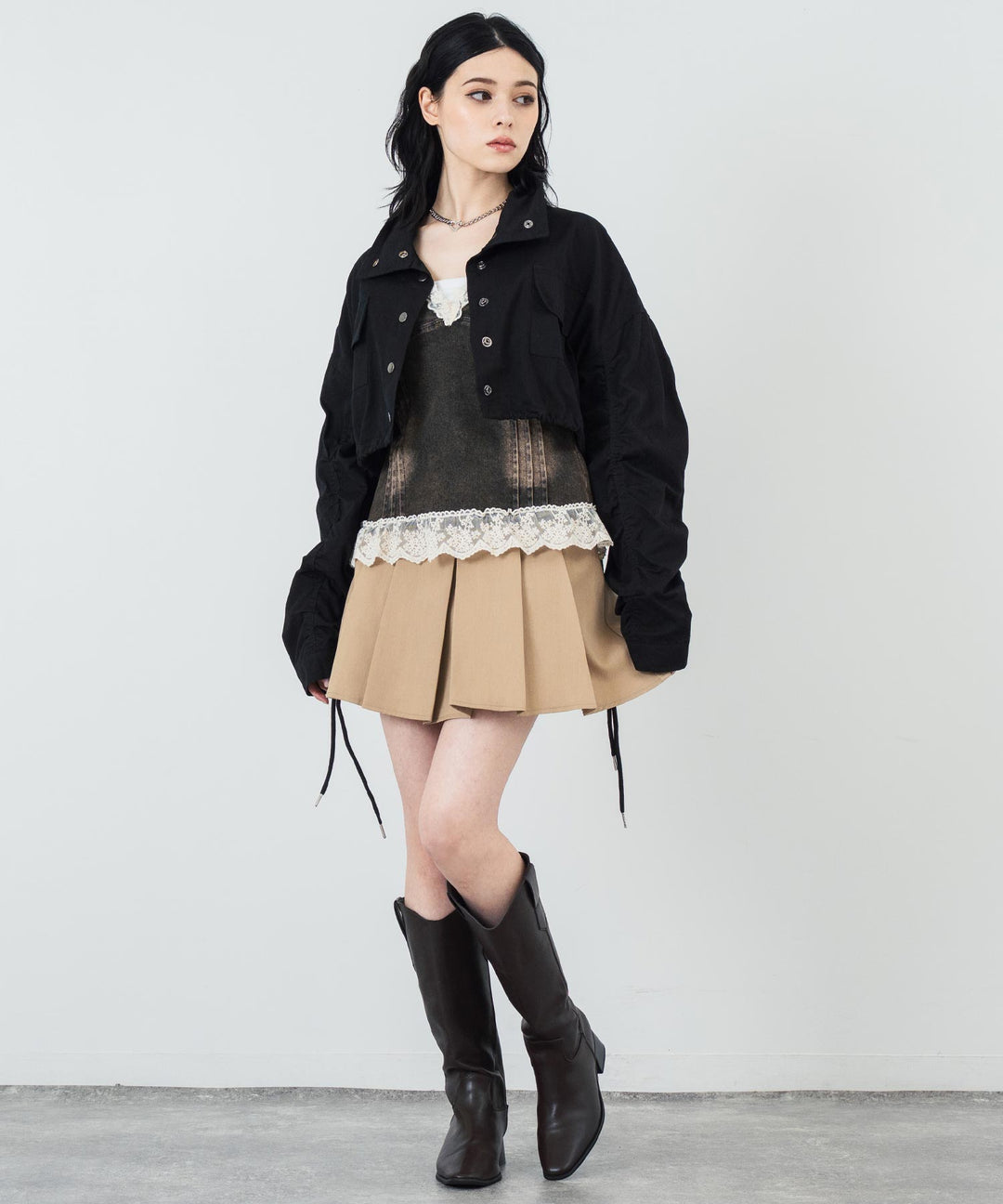 ベージュ/163cm