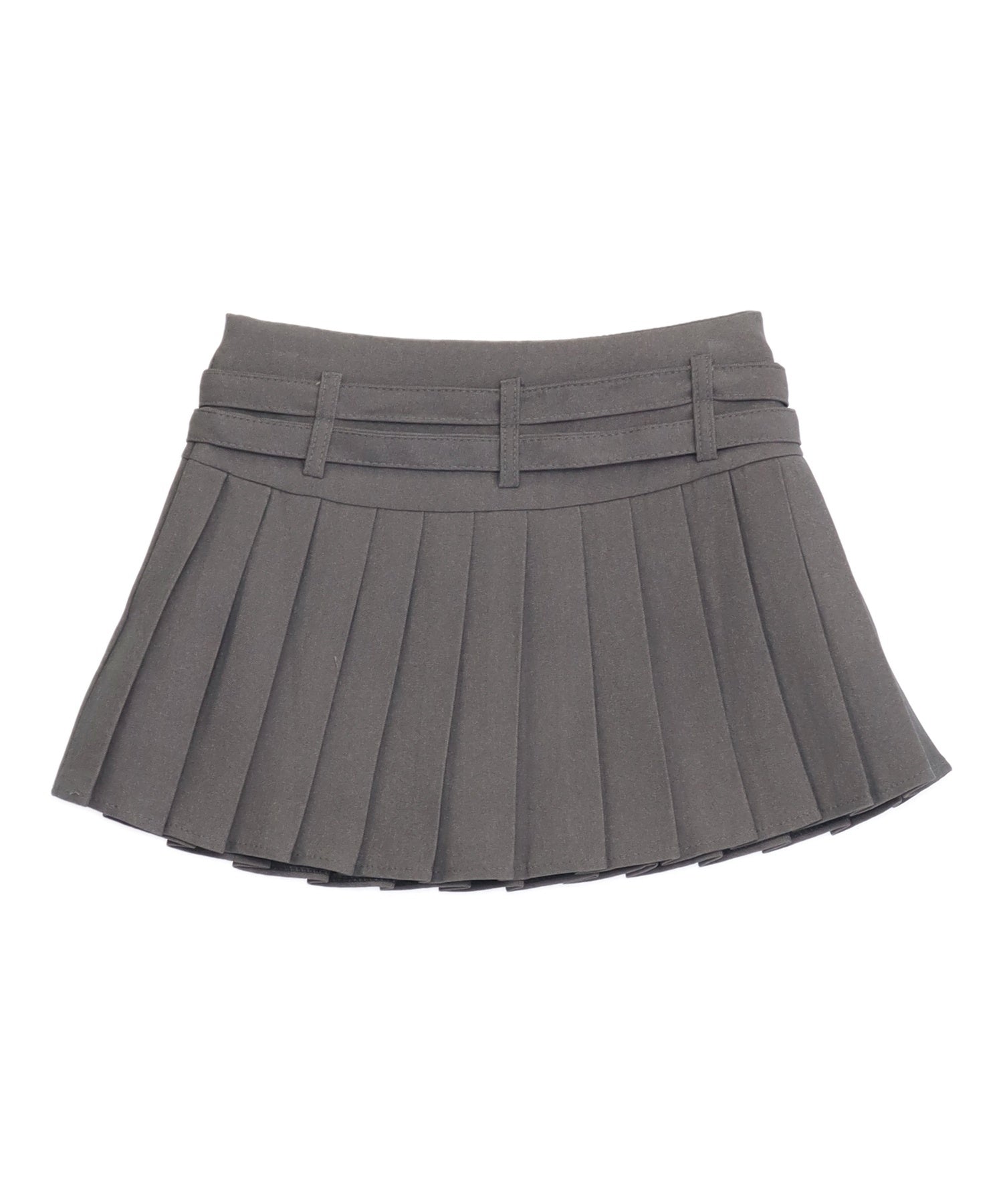 ダブルベルト インパン付き プリーツ ミニスカート 151-6053 – ANAP