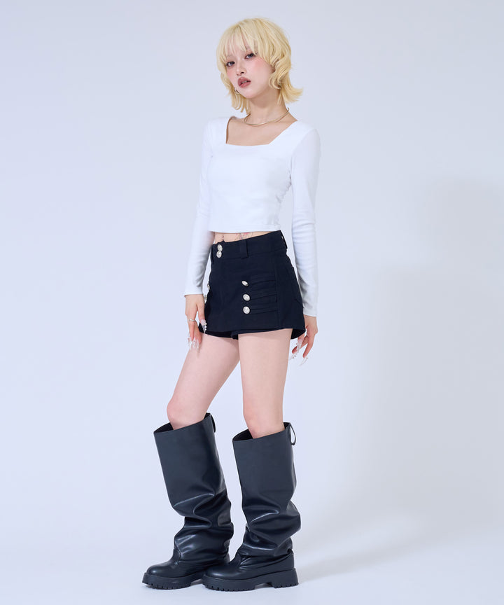 ブラック(Sサイズ着用/身長：約158cm)