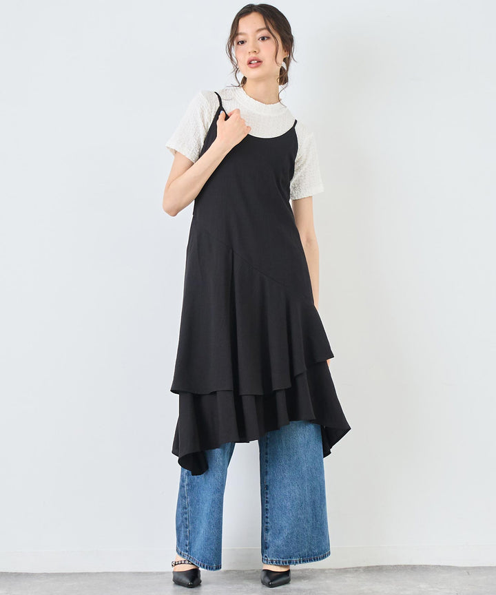 ウォッシュ 加工 デニム ワイド パンツ 152-5763