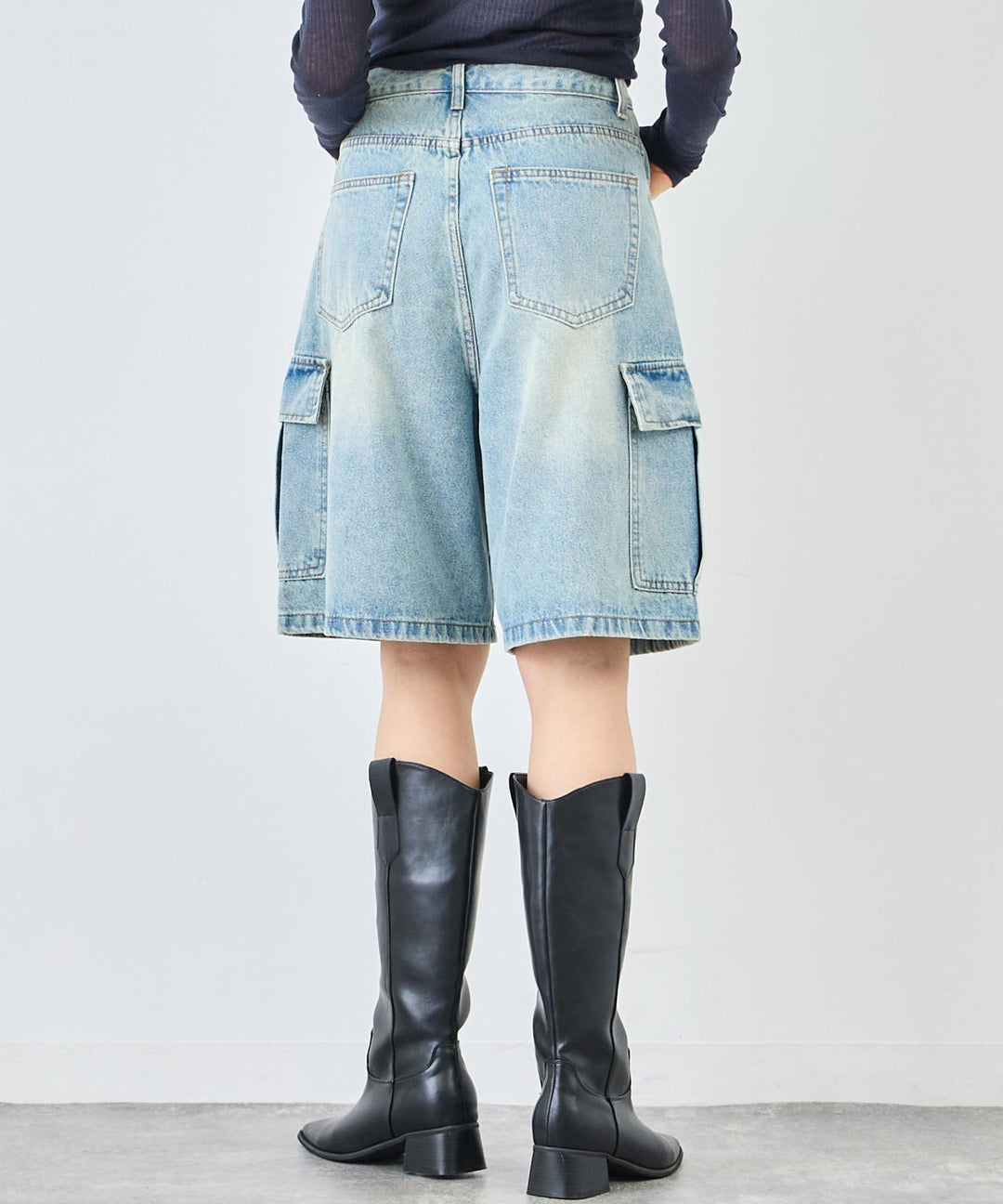 カーゴ ハーフ デニム パンツ 152-5784