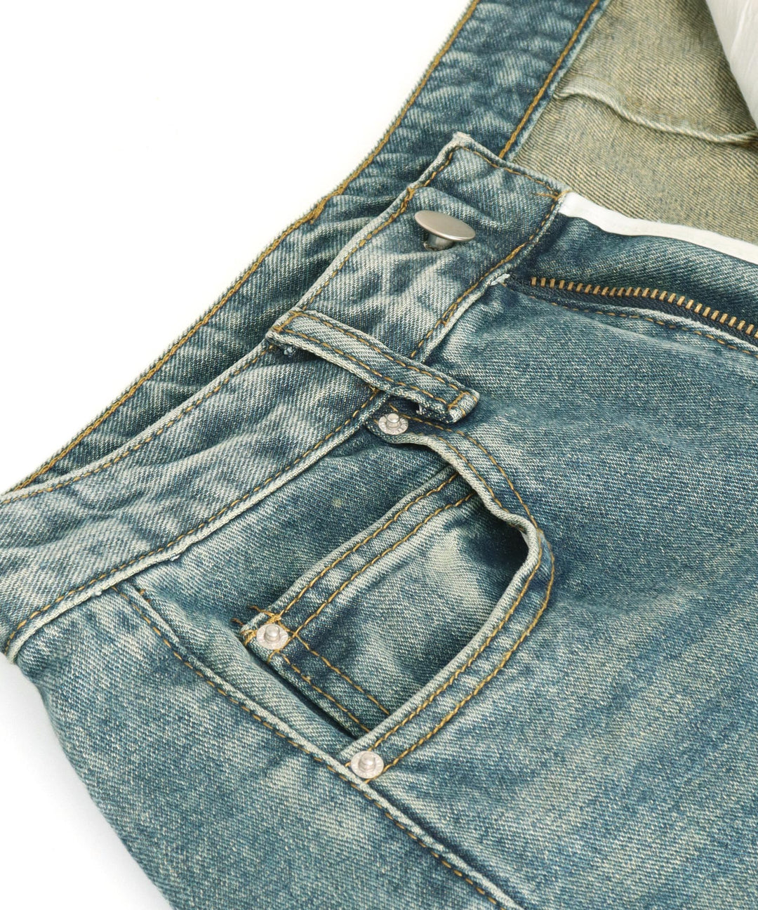 ウォッシュ 加工 ハーフ デニム パンツ 152-5785