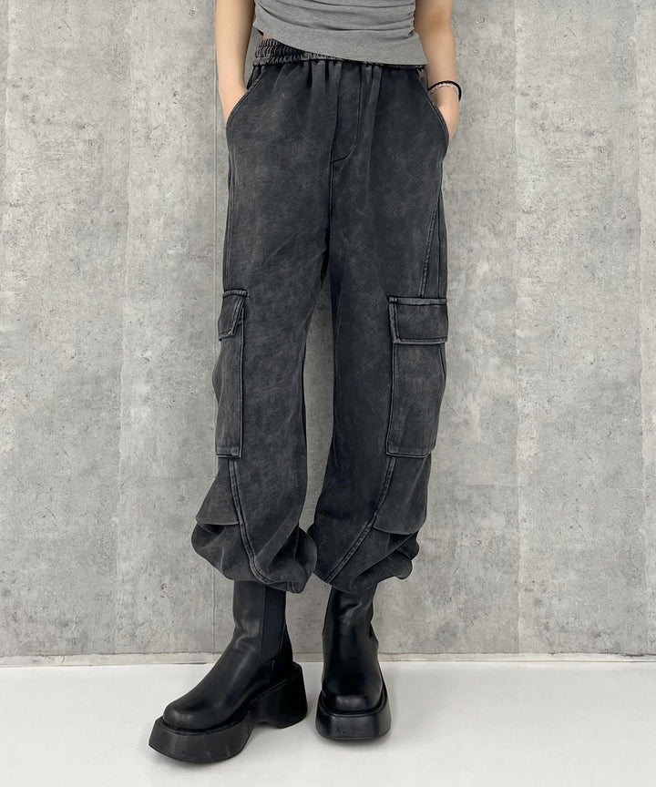 ウォッシュ加工 スウェット カーゴパンツ 152-5806