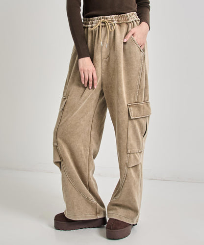 ウォッシュ加工 スウェット カーゴパンツ 152-5806