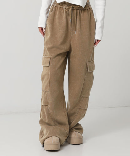 ウォッシュ加工 スウェット カーゴパンツ 152-5806