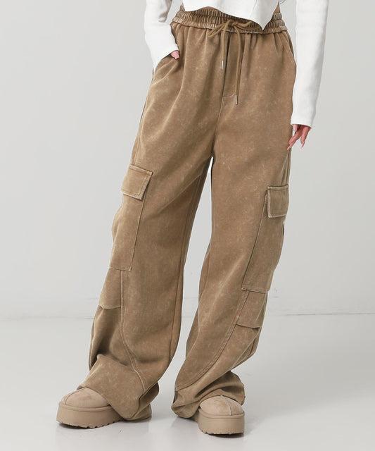 ウォッシュ加工 スウェット カーゴパンツ 152-5806