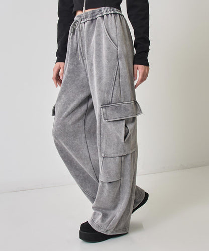 ウォッシュ加工 スウェット カーゴパンツ 152-5806