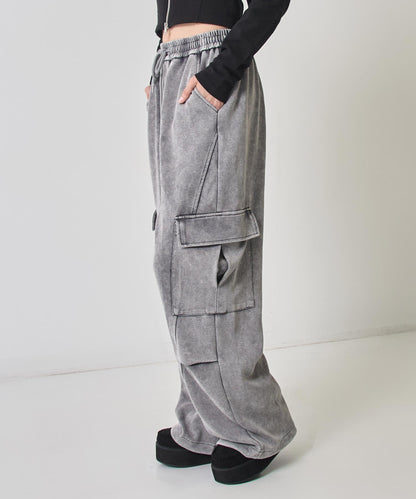 ウォッシュ加工 スウェット カーゴパンツ 152-5806