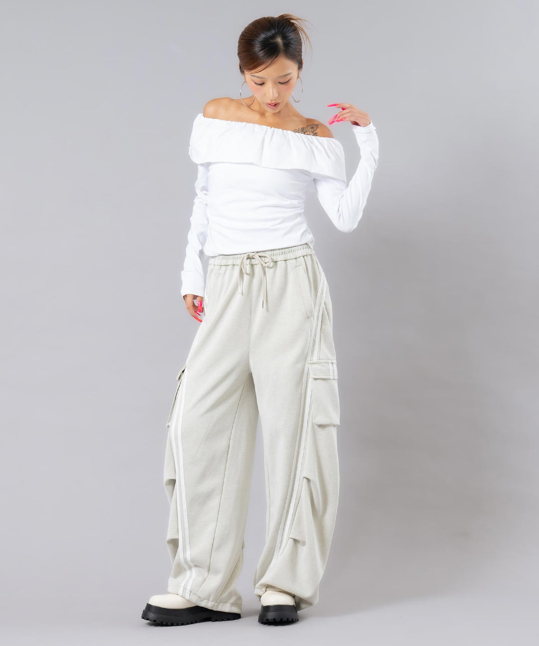 (新色)オリーブ(身長：約169cm)