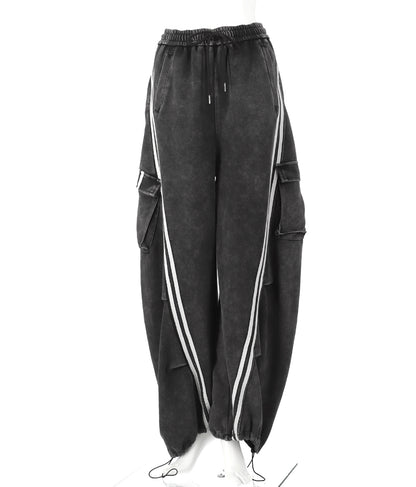 ウォッシュ加工 ライン スウェット カーゴパンツ 152-5807
