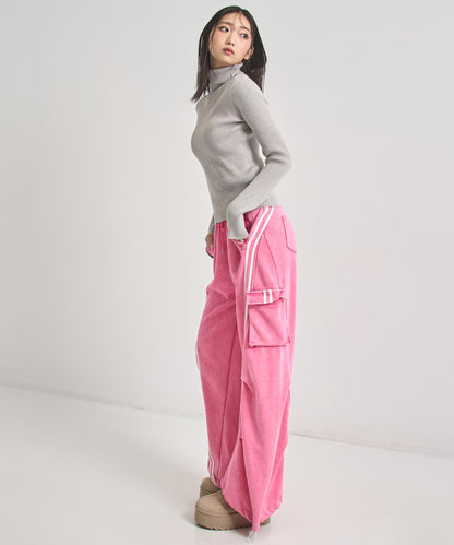 ウォッシュ加工 ライン スウェット カーゴパンツ 152-5807