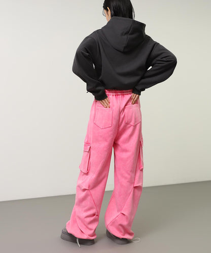 ウォッシュ加工 ライン スウェット カーゴパンツ 152-5807