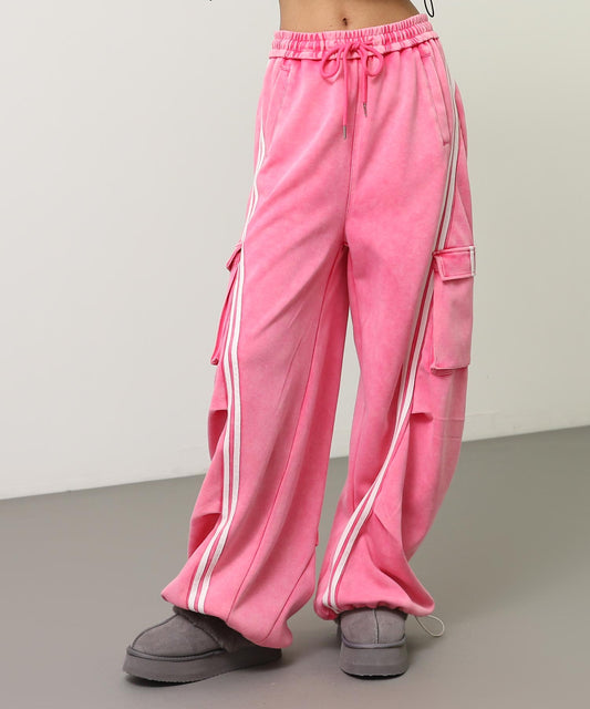 ウォッシュ加工 ライン スウェット カーゴパンツ 152-5807