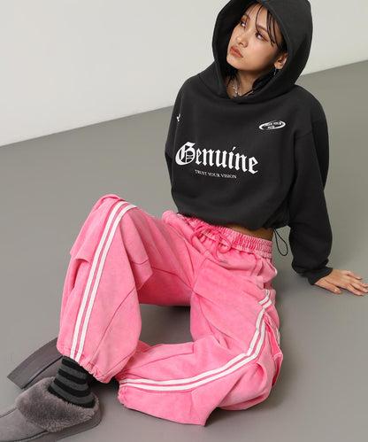 ウォッシュ加工 ライン スウェット カーゴパンツ 152-5807